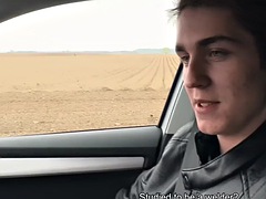 Real European stud grabbed and fucked by gay dad in POV