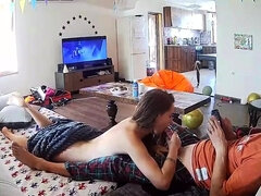 素人, 黒人, フェラチオ, 茶髪の, 巨乳な, フェティッシュ, 手コキする, パンティ