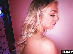 Tiffany Watson Rides Cock in Hot Blonde Lesbian Anal Ride