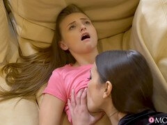 エロ熟女, レズビアン, なめる, 熟年, 淫乱熟女, オーガズム, オマンコ, ティーン