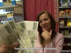 amateur sex nailed hard in the shop