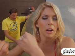 Lieveling, Grote mammen, Masturbatie, Naakt, Openbaar