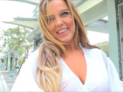 Kleid, Extrem, Absätze, Massage, Masturbation, Orgasmus, Öffentlich, Weibliche ejakulation