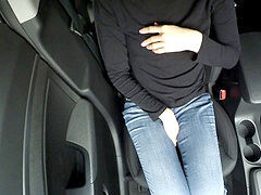 Coche, Masturbación, Al aire libre, Público, Adolescente