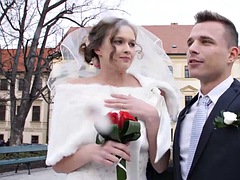 HUNT4K. For money, a mature guy gets the opportunity to fuck a pretty bride