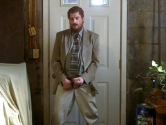 Str8 Israeli daddy jerk off in suit 3