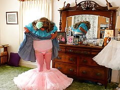 Frilly Shannon Jones Removing My Petticoat sexy Pink Panty