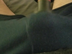 Vibro makes me jizm through trunks - mitts free-for-all - toes curl