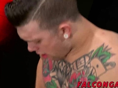 Beautiful hunk with big dick hammering hard at this dude