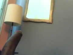 Lesson in engulfing a large dark ramrod properly