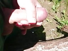 Cumshot outside