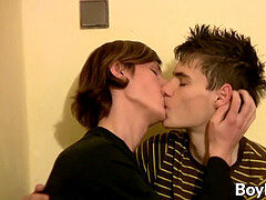 Patrik Janovic feeds his fortunate acquaintance Miro Gaspar with his u