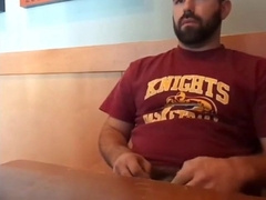 Bearded Bro Public Jerk Off in A Coffee Shop 10