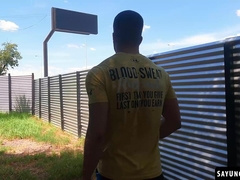 Horny Uriel Simon gets to taste his driver Fer Froma fat cock