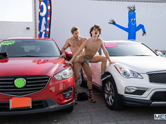 Sexy Car Salesman Seduces Customer for Life Savings