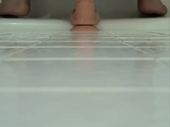 Taking Big Faux-Cock in Doggy-Style