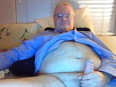 Daddy cums on cam