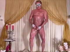 Canadian, self cum eating, dancing