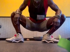 Time to hit the gym with a big black dick