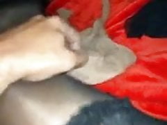 Stockings footjob