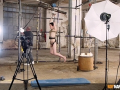 Subjugated Jake Hunter Ejaculates After Getting Toyed With Fucktoys