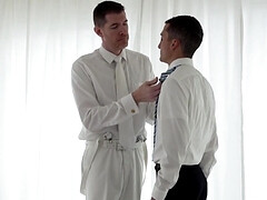 The mormon lad is getting examined by the tall DILF