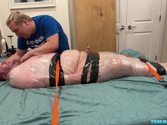 TicklishChub: Dom parent Matt gives Diffy man rod and soles idolize while packaged