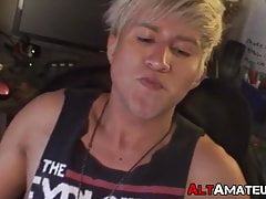 Boy toy cute blonde emo hardcore jerked off by interviewer