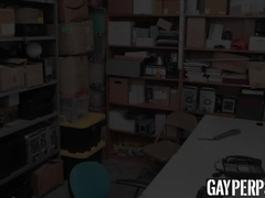 Handsome gay caught stealing  to suck and fuck BBC