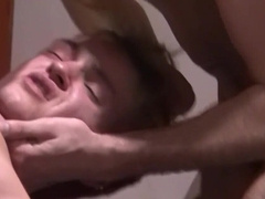 Thin lads fuck in a sexy threesome and splash sperm on one another