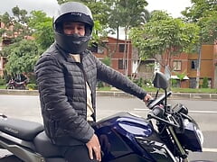 A stranger takes me home on his motorcycle, takes the trip with my ass and leaves it full of milk without compassion