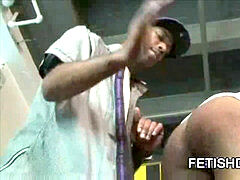 black dude getting his rump smack