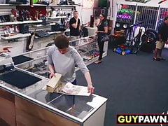 Handsome cutie seduced by money and ass fucked in the office