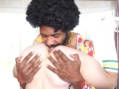 Black DILF and his younger partner provide steamy gay porn in roleplay kinks