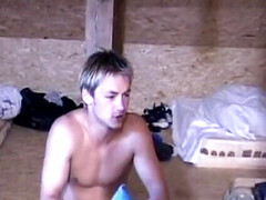 Laying, anal sex, male on male action