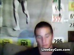 Hot College Boy with Big Cock on Webcam