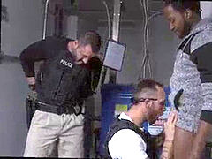 Julian homosexual cop hard-core Purse thief becomes backside meat