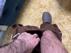 Earl shows off his collection of worn socks as he explores various foot fetishes
