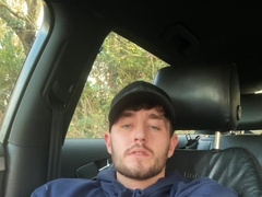 Pulling over to fap my monstrous prick in the van park