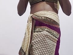 Crossdresser in saree