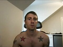 Cute GUy  jerkoff while hes working at home
