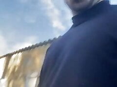 Compilation: What a handsome man walking and jerking off out