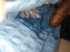 Midnight masturbation on blanket