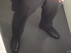 Train wank and cum