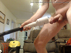 Vacuum man-meat testicles and cum