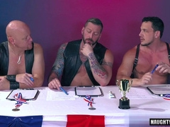 Jizz Flow goes wild with a hot tattooed guy's cumshot