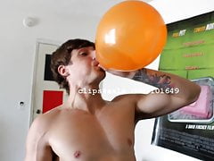 Balloon Fetish - Logan Blowing Balloons Part2 Video1
