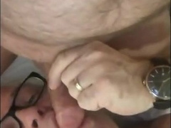 Amateur Daddy Bear Blowjob in Hotel