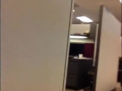 Black Cubicle Onanism: Caught Milking Off by Coworker