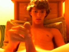 Hot Twink in Sexy Undies Strokes it on Webcam!